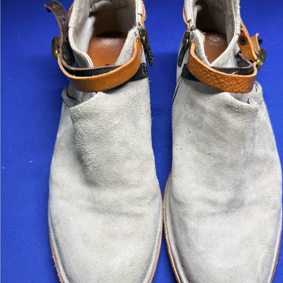 A.S.98 Women's Cream and Tan Ankle Boots - Picture 6 of 7